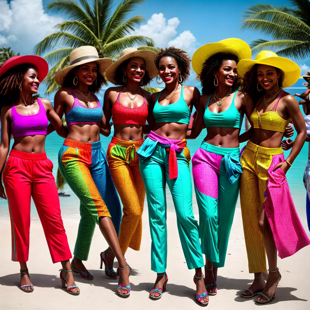 Fotos Salsa Caribe Danca Pantalones Coloridos