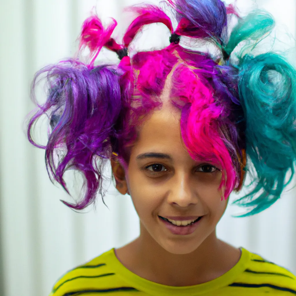 Infancia: peinados divertidos para niños con cabello colorido